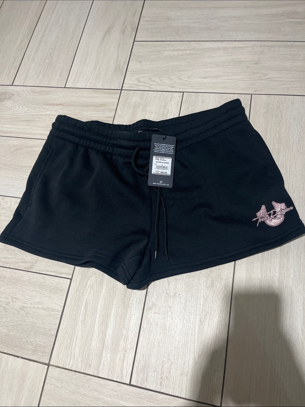 True Religion black shorts with size l BNWT